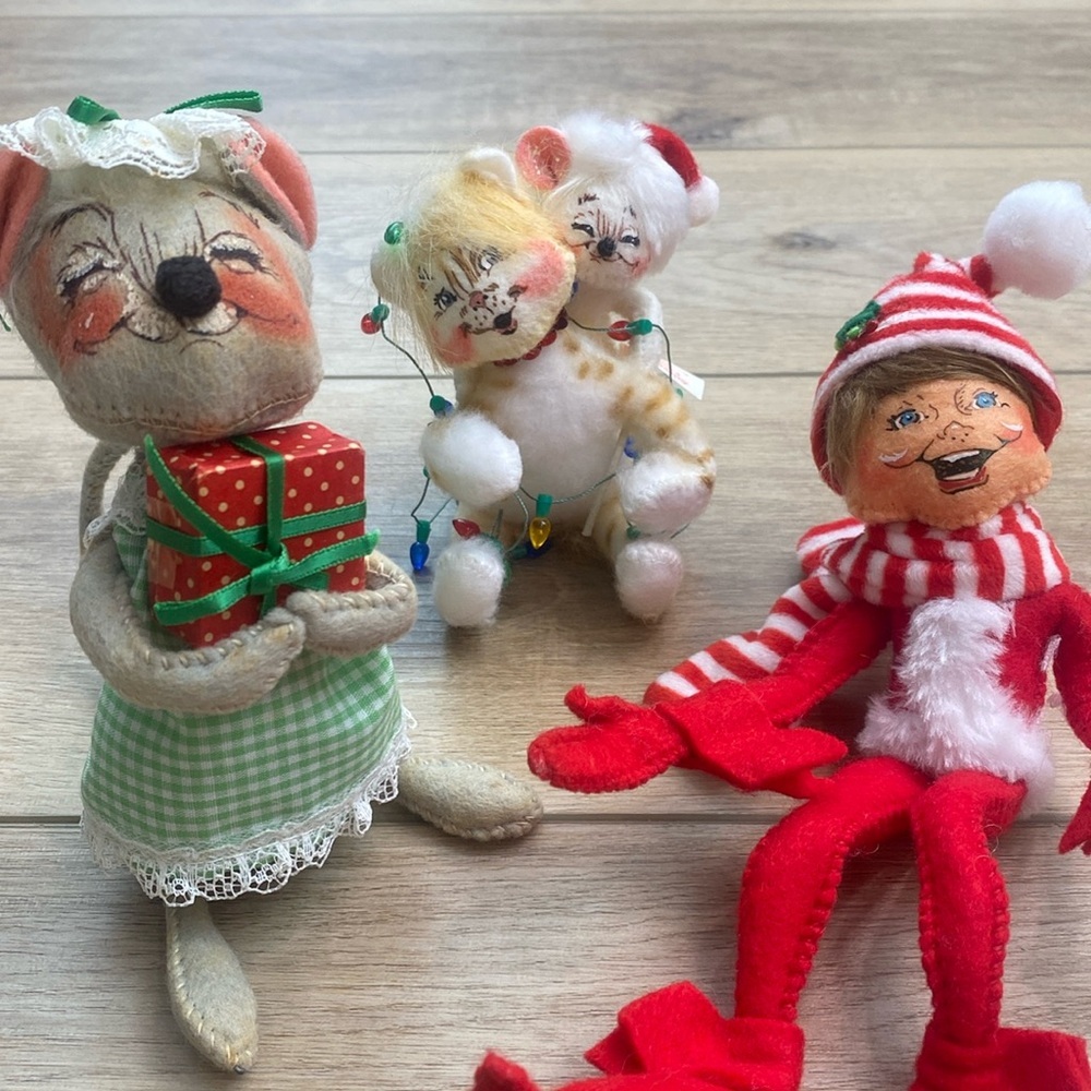 Annalee Small Christmas Figures Set Lot